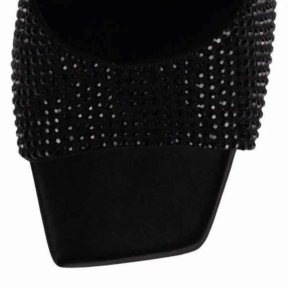 Jeffrey Campbell Hollywood Rhinestone Platform Sandals Size 7 - Picture 6 of 13